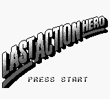 Last Action Hero title screen for GameBoy